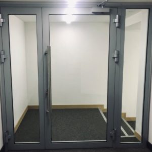 Противопожарная алюминиевая дверь EIW 120